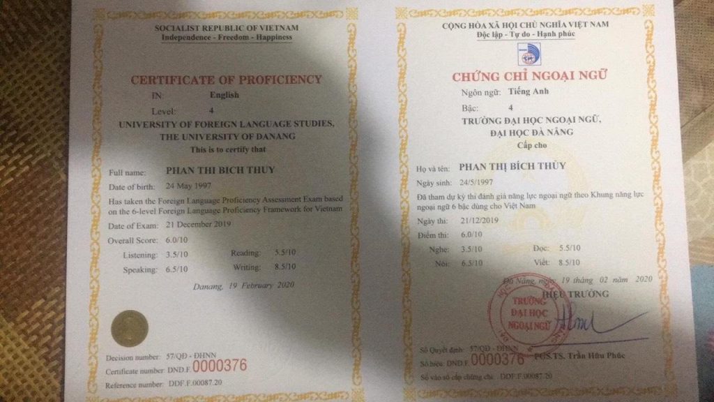 Làm chứng chỉ Anh văn - ngoại ngữ giá rẻ